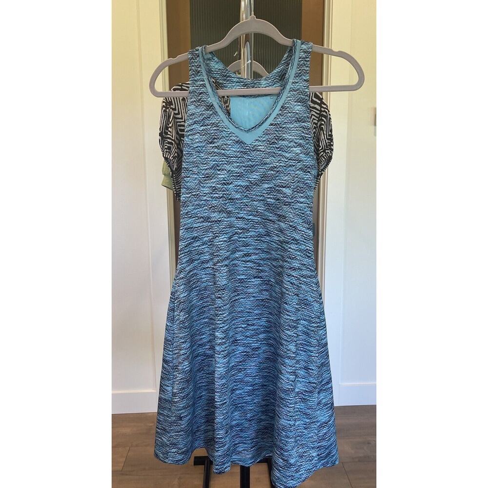 MPG Midi Dress Teal Blue Built in Bra Racerback Athletic‎ Size Small